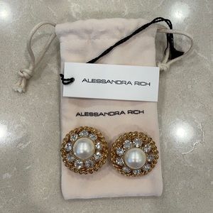 Alessandra rich clip on earrings. New! Giftable condition